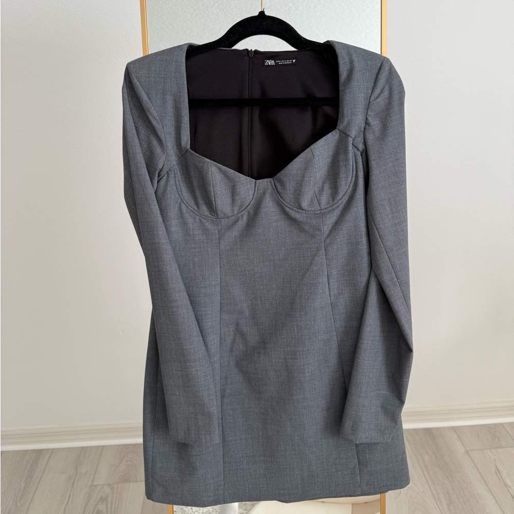 Elegant Gray Women's Dress